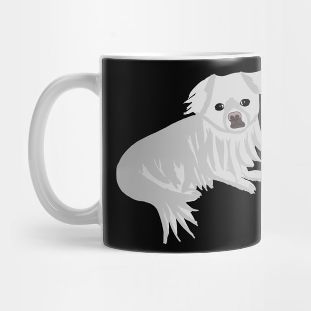 White pekingese by Antiope